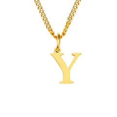 14K Stainless Steel Necklace with 26 Letters