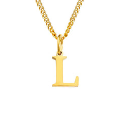 14K Stainless Steel Necklace with 26 Letters