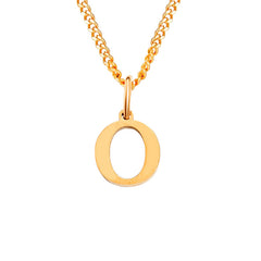 14K Stainless Steel Necklace with 26 Letters