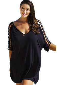 Plus Size Women's Loose Beach Dress Cover-Up Dress