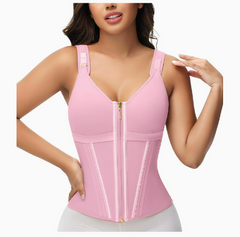 Mesh Waist Slimming Three-Breasted Shapewear Corset